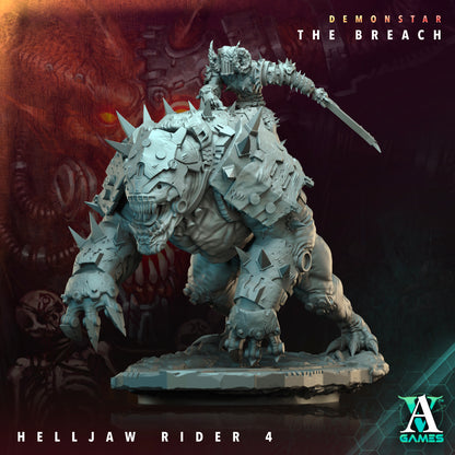 Helljaw Riders - 3D Printed Miniature - Fantasy Miniature -Tabletop  Miniature - Tabletop Miniature - D&D (Copy)