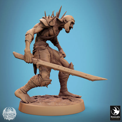 Ghoul Ravager 1 -  Resin Miniature - Tabletop  miniature - Fantasy Miniature - 32mm - D&D -  Sci-fi Miniature - Papsikel