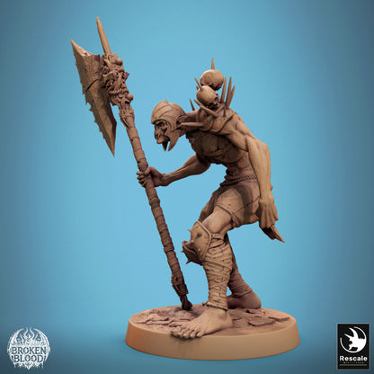 Ghoul Ravager 1 -  Resin Miniature - Tabletop  miniature - Fantasy Miniature - 32mm - D&D -  Sci-fi Miniature - Papsikel