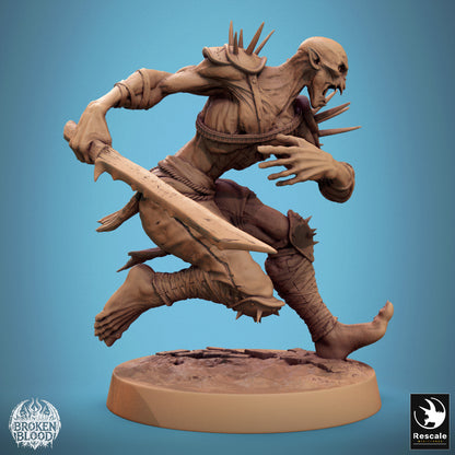 Ghoul Ravager 1 -  Resin Miniature - Tabletop  miniature - Fantasy Miniature - 32mm - D&D -  Sci-fi Miniature - Papsikel