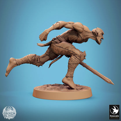 Ghoul Ravager 1 -  Resin Miniature - Tabletop  miniature - Fantasy Miniature - 32mm - D&D -  Sci-fi Miniature - Papsikel