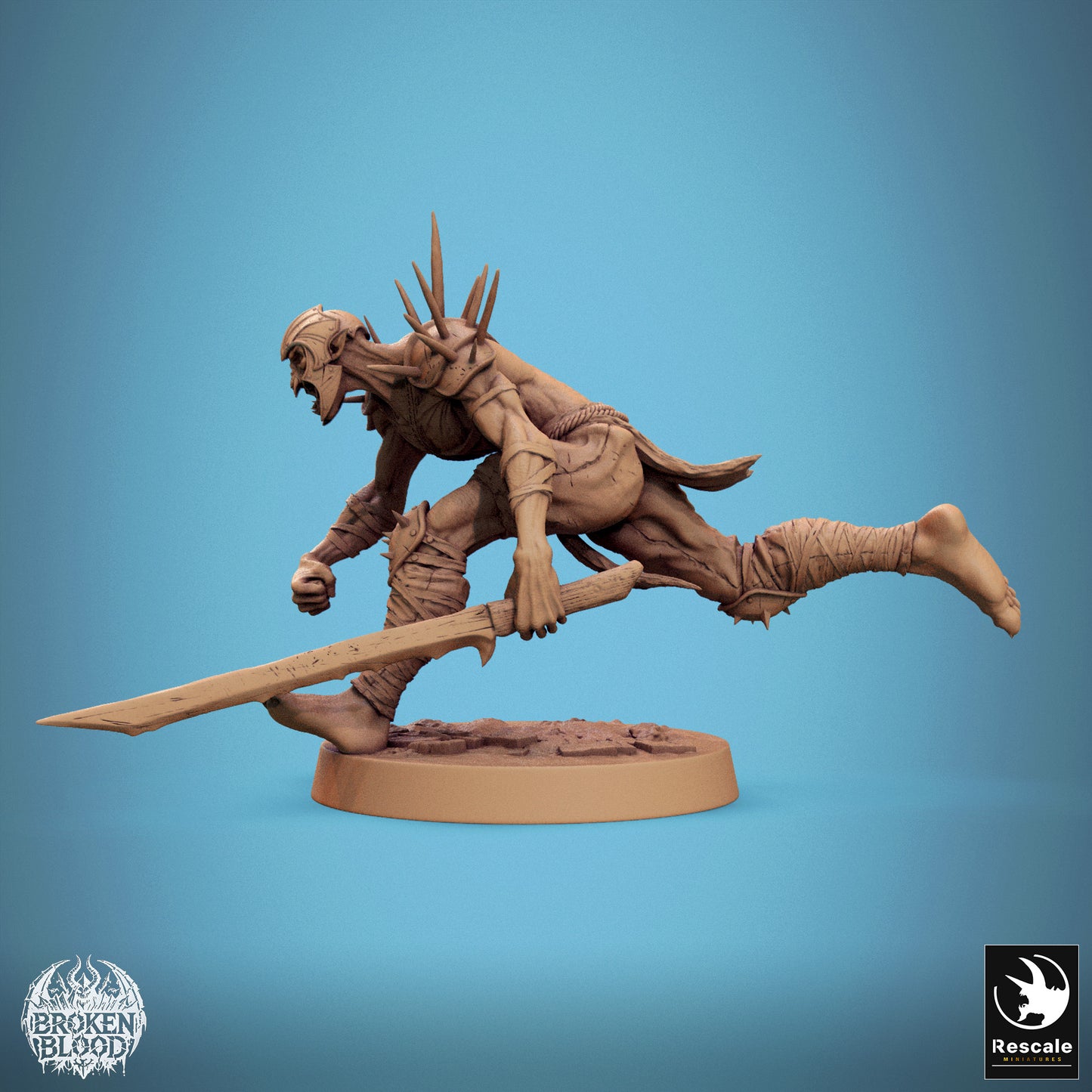 Ghoul Ravager 1 -  Resin Miniature - Tabletop  miniature - Fantasy Miniature - 32mm - D&D -  Sci-fi Miniature - Papsikel