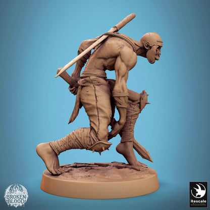 Ghoul Ravager 1 -  Resin Miniature - Tabletop  miniature - Fantasy Miniature - 32mm - D&D -  Sci-fi Miniature - Papsikel