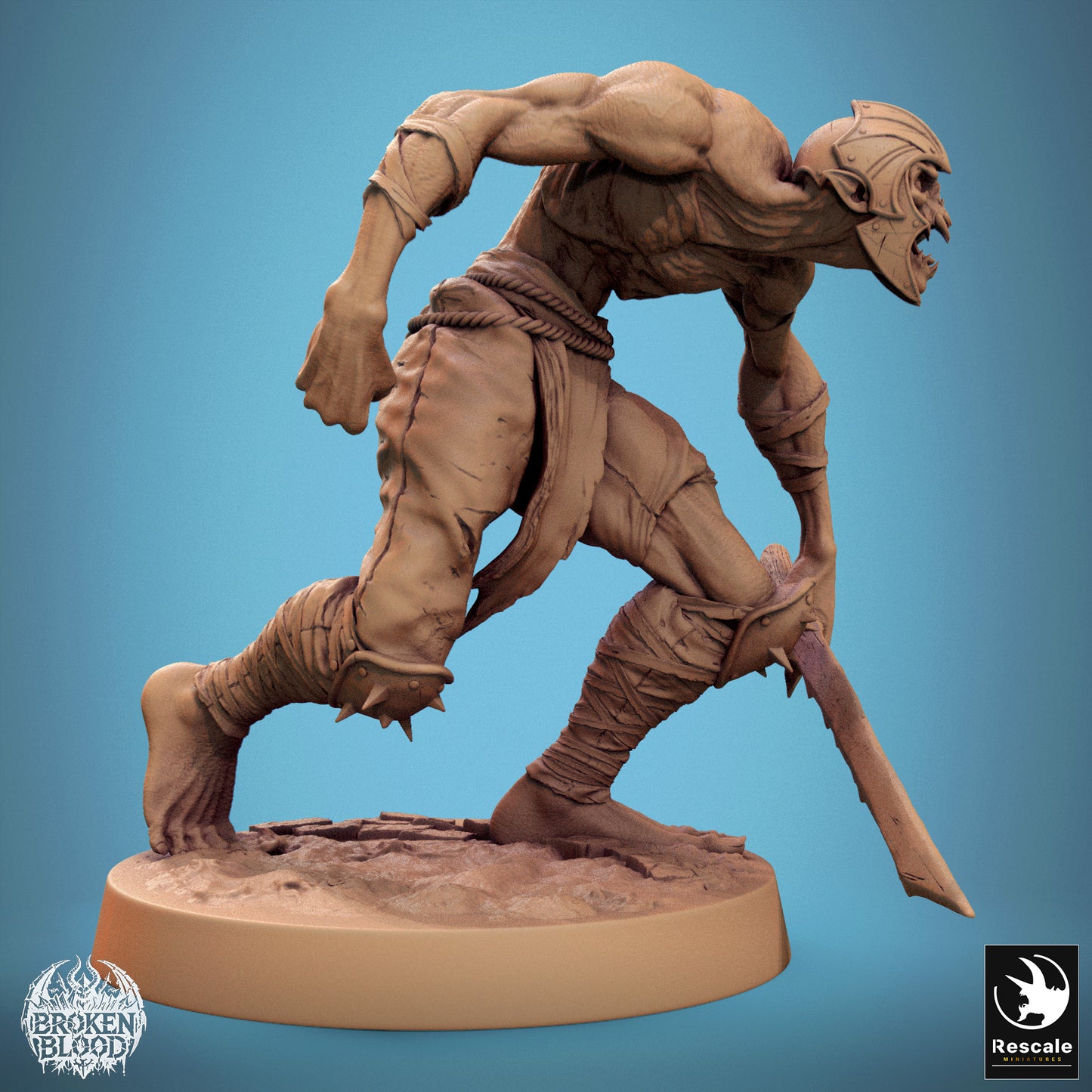 Ghoul Ravager 1 -  Resin Miniature - Tabletop  miniature - Fantasy Miniature - 32mm - D&D -  Sci-fi Miniature - Papsikel