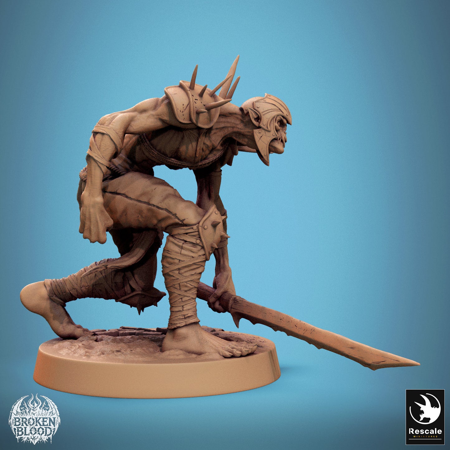 Ghoul Ravager 1 -  Resin Miniature - Tabletop  miniature - Fantasy Miniature - 32mm - D&D -  Sci-fi Miniature - Papsikel