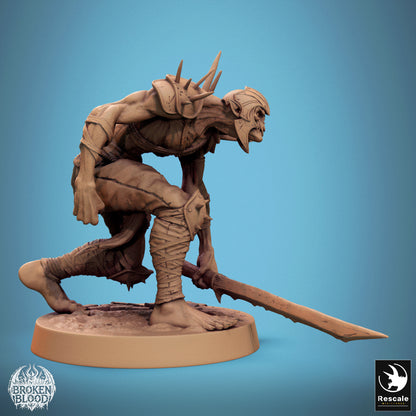 Ghoul Ravager 1 -  Resin Miniature - Tabletop  miniature - Fantasy Miniature - 32mm - D&D -  Sci-fi Miniature - Papsikel