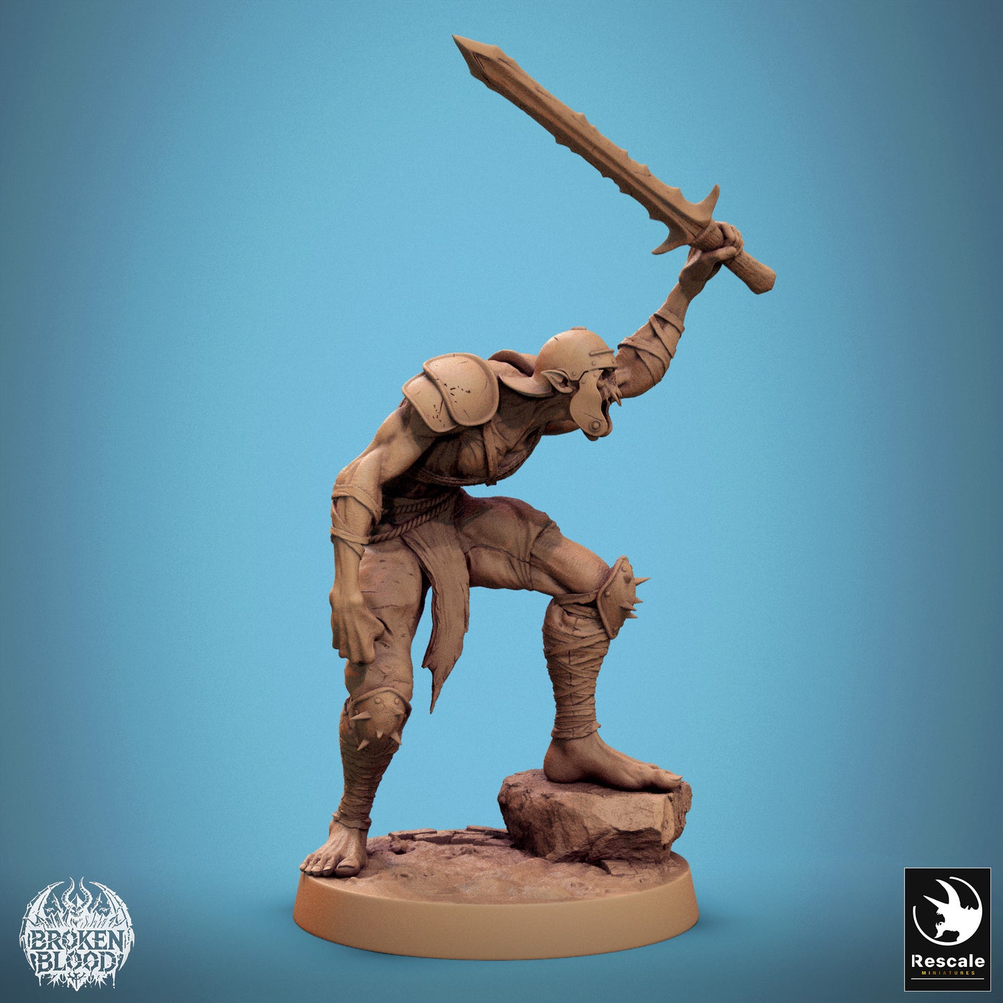 Ghoul Ravager 1 -  Resin Miniature - Tabletop  miniature - Fantasy Miniature - 32mm - D&D -  Sci-fi Miniature - Papsikel