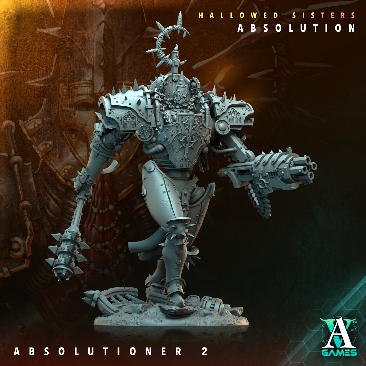 Absolutioner - 3D Printed Miniature - Fantasy Miniature -Tabletop  Miniature - Tabletop Miniature - D&D (Copy)