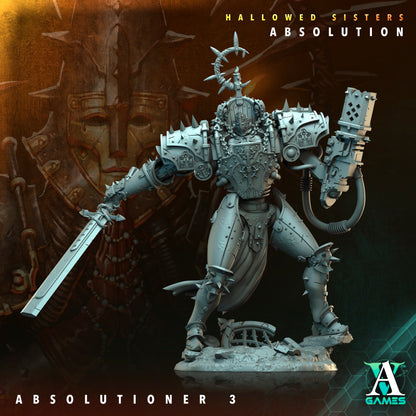 Absolutioner - 3D Printed Miniature - Fantasy Miniature -Tabletop  Miniature - Tabletop Miniature - D&D (Copy)