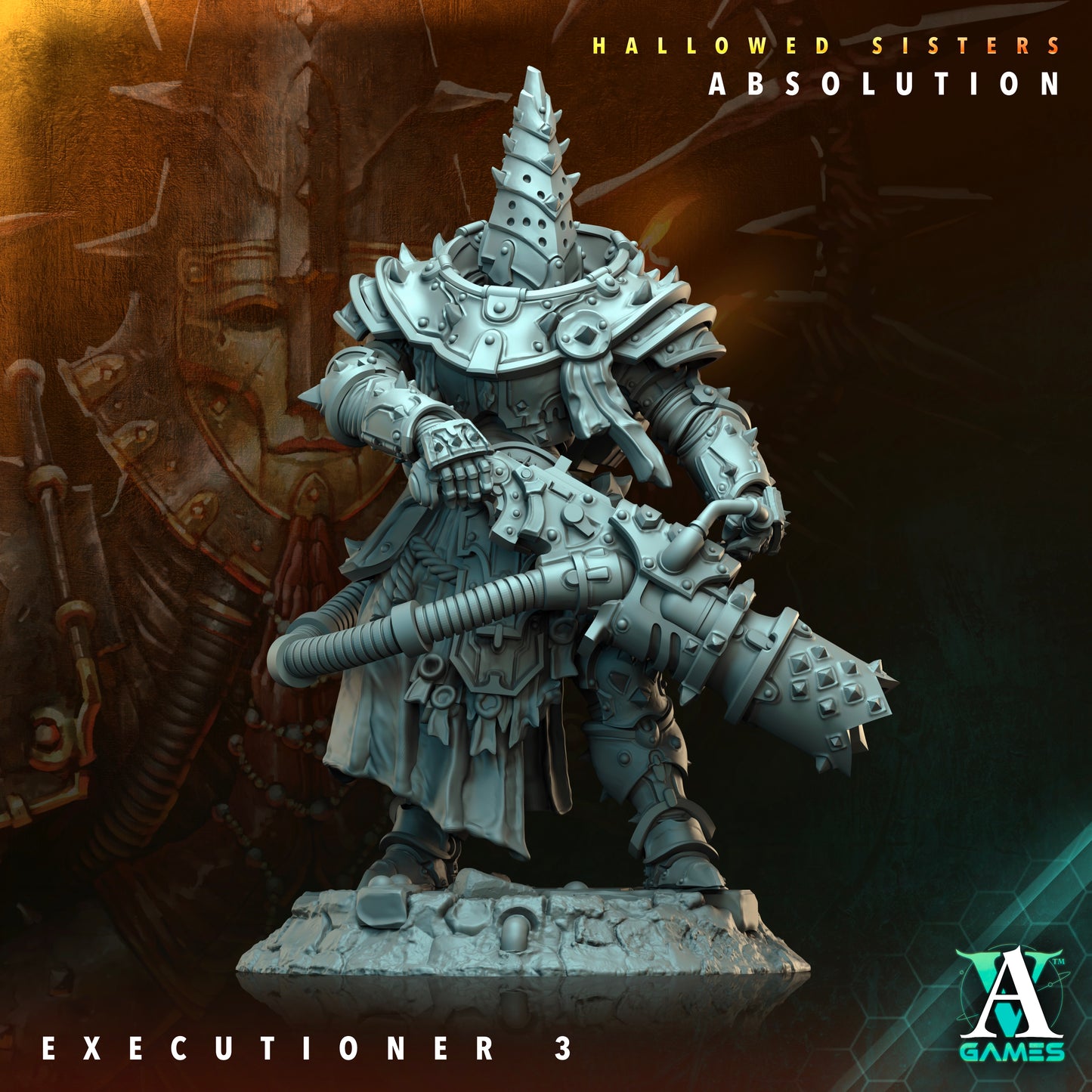 Executioner - 3D Printed Miniature - Fantasy Miniature -Tabletop  Miniature - Tabletop Miniature - D&D (Copy)