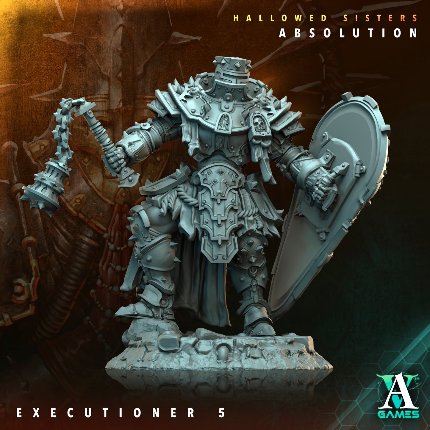 Executioner - 3D Printed Miniature - Fantasy Miniature -Tabletop  Miniature - Tabletop Miniature - D&D (Copy)