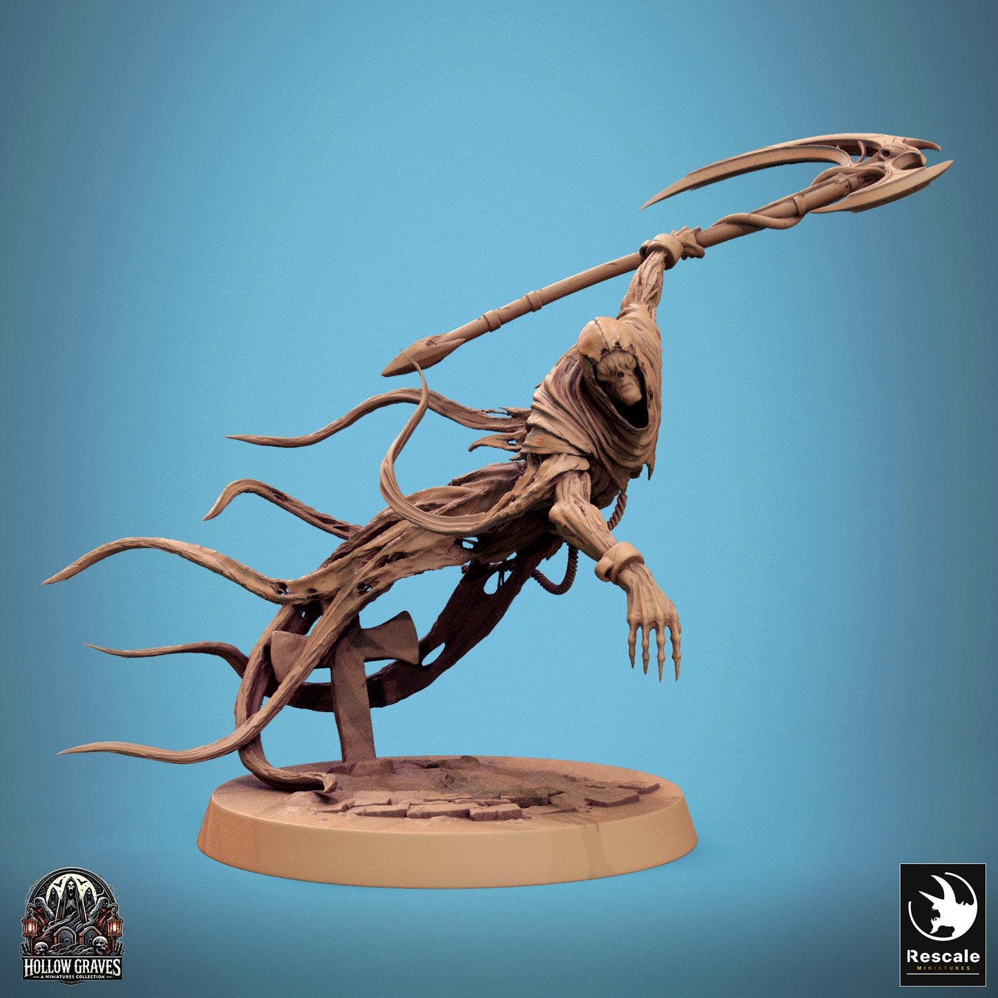 Death Ghost   -  Resin Miniature - Tabletop  miniature - Fantasy Miniature - 32mm - D&D -  Sci-fi Miniature - Rescale