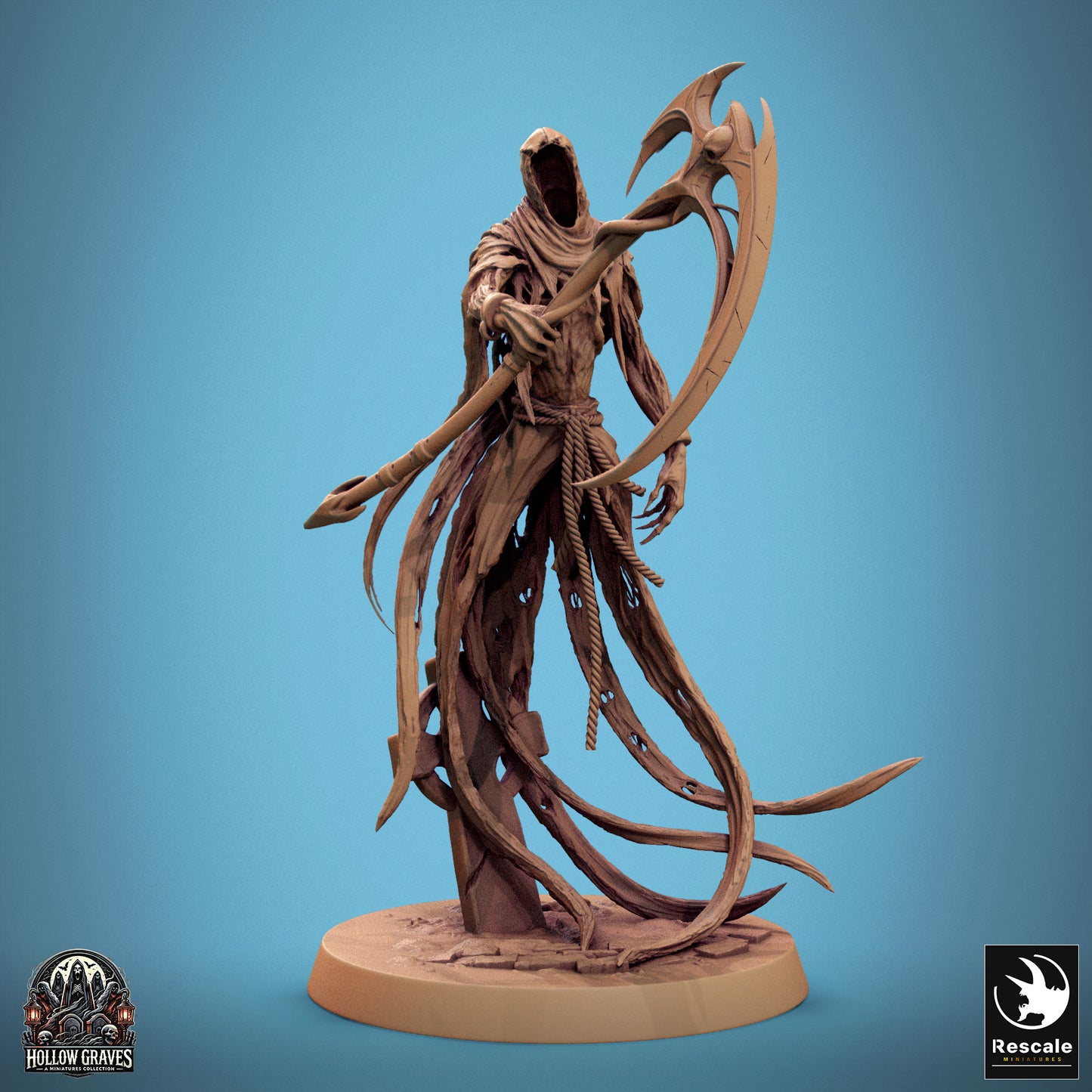 Death Ghost   -  Resin Miniature - Tabletop  miniature - Fantasy Miniature - 32mm - D&D -  Sci-fi Miniature - Rescale