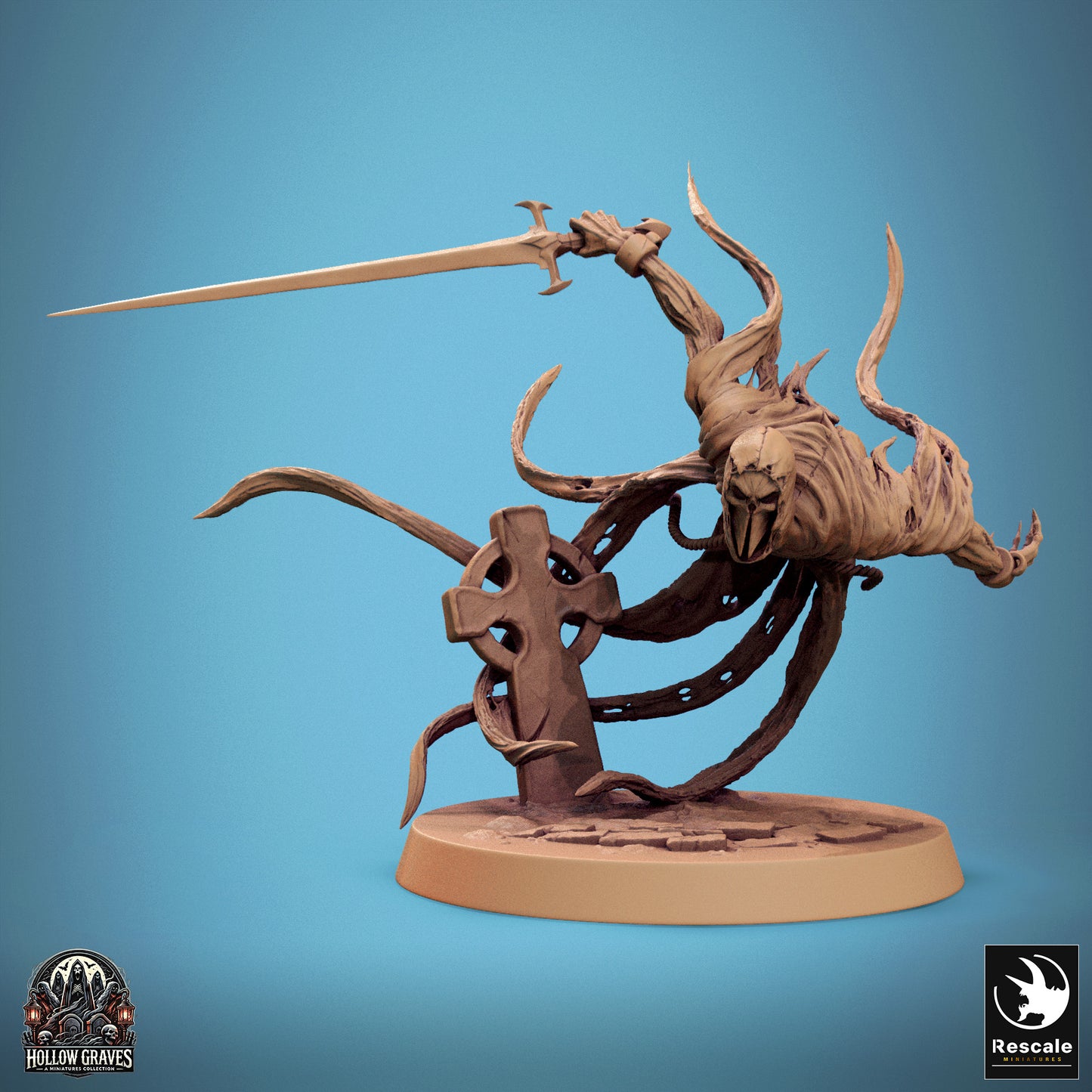 Masked Ghost  -  Resin Miniature - Tabletop  miniature - Fantasy Miniature - 32mm - D&D -  Sci-fi Miniature - Rescale