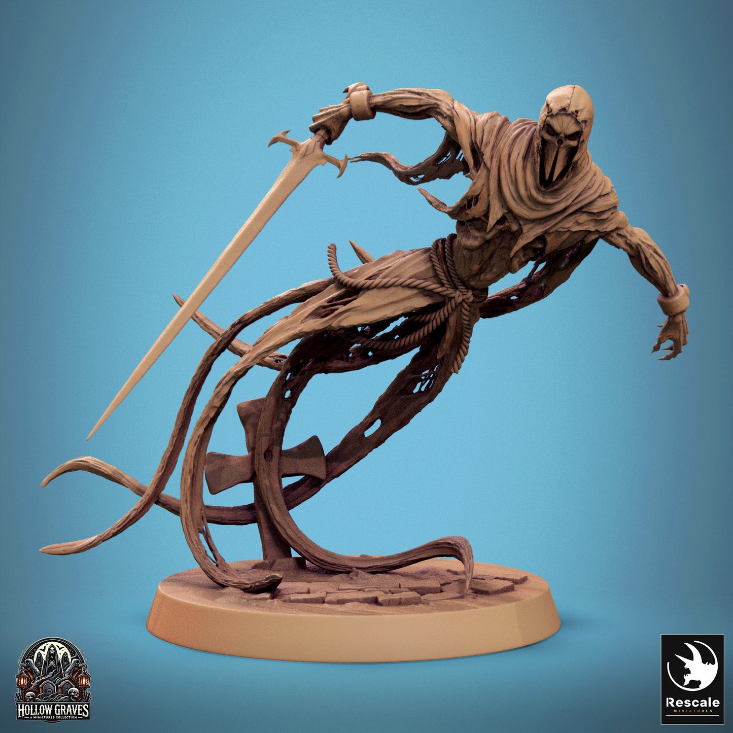Masked Ghost  -  Resin Miniature - Tabletop  miniature - Fantasy Miniature - 32mm - D&D -  Sci-fi Miniature - Rescale