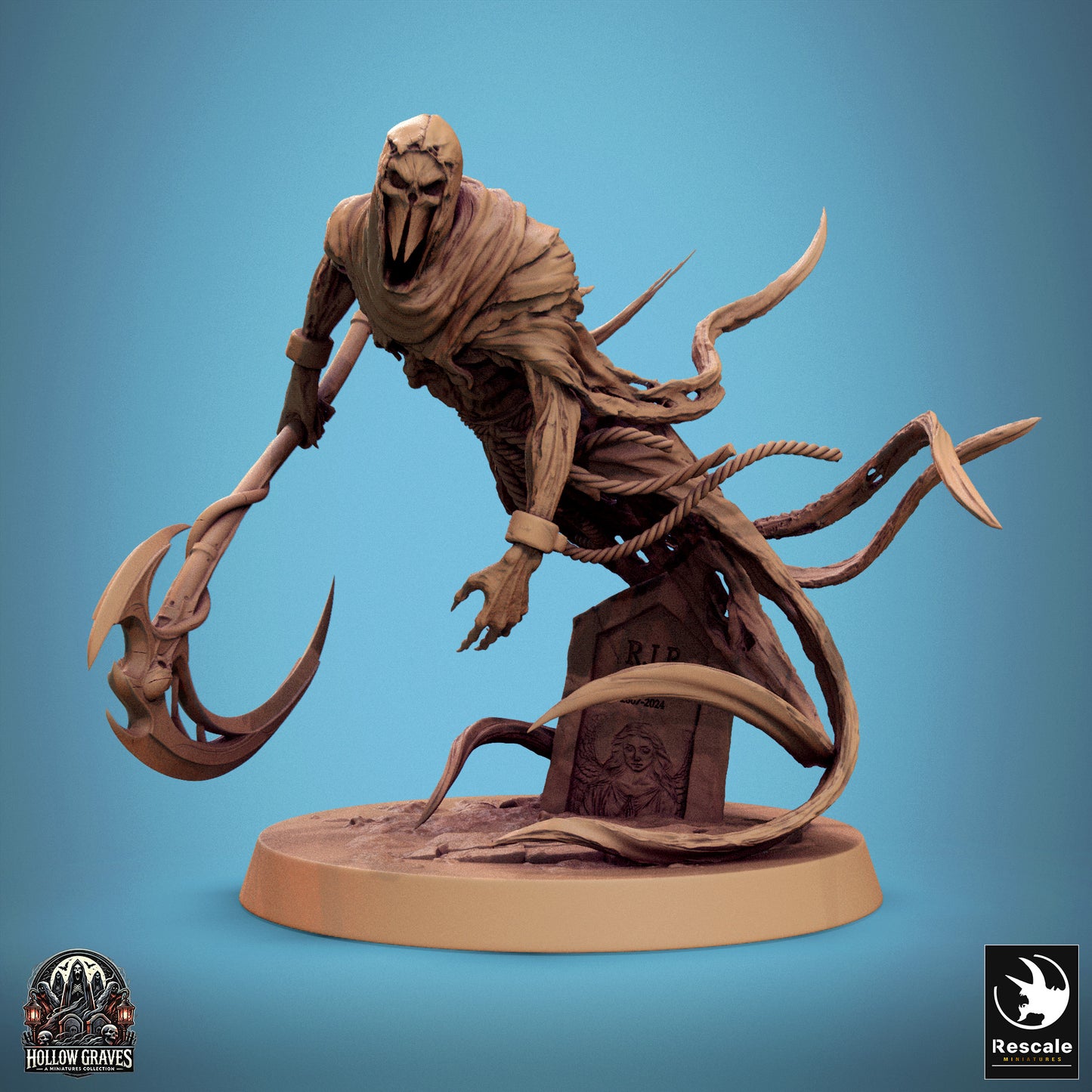 Masked Ghost  -  Resin Miniature - Tabletop  miniature - Fantasy Miniature - 32mm - D&D -  Sci-fi Miniature - Rescale