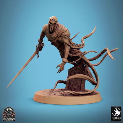 Masked Ghost  -  Resin Miniature - Tabletop  miniature - Fantasy Miniature - 32mm - D&D -  Sci-fi Miniature - Rescale