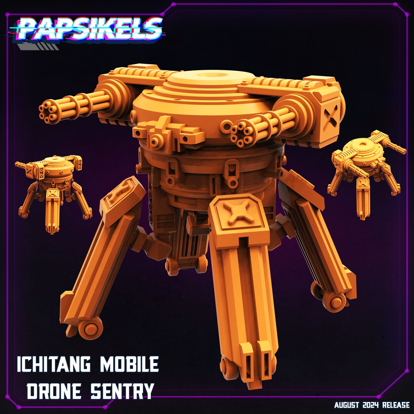 Papsikel august 2024 Cyberpunk  -  Resin Miniature - Tabletop  miniature - Fantasy Miniature - 32mm - D&D -  Sci-fi Miniature - Papsikel