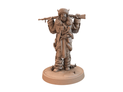 Trapper 1   -  Resin Miniature - Tabletop  miniature - Fantasy Miniature - 32mm - D&D -  Aug 21