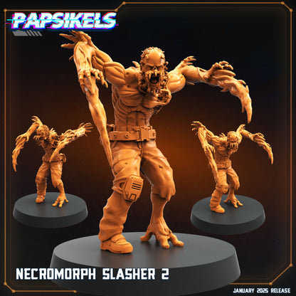 Necromorphs - 3D Printed Miniature - Sci-fi Miniature - Tabletop Miniature - D&D - Papsikel