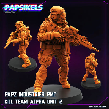 Team Alpha -  Resin Miniature - Tabletop  miniature - Fantasy Miniature - 32mm - D&D -  Sci-fi Miniature- Papsikel (Copy)