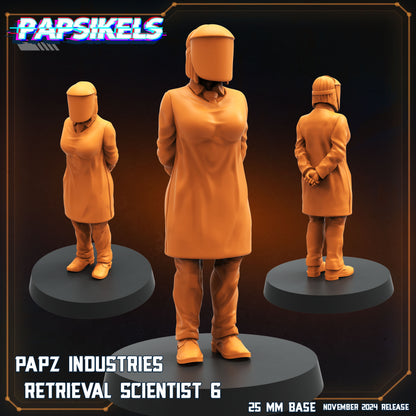Retrieval Scientists  -  Resin Miniature - Tabletop  miniature - Fantasy Miniature - 32mm - D&D -  Sci-fi Miniature - Papsikel