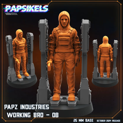 Working Bro Set 4  -  Resin Miniature - Tabletop  miniature - Fantasy Miniature - 32mm - D&D Sci-fi Miniature - Papsikel