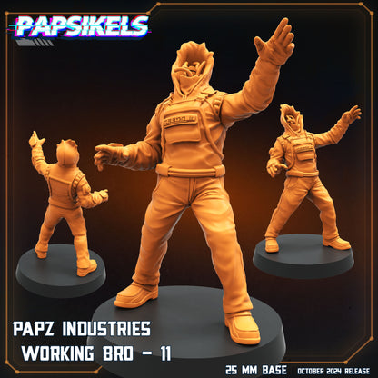 Working Bro Set 4  -  Resin Miniature - Tabletop  miniature - Fantasy Miniature - 32mm - D&D Sci-fi Miniature - Papsikel