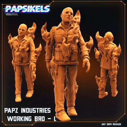 Papz Industries Working Bro -  Resin Miniature - Tabletop  miniature - Fantasy Miniature - 32mm - D&D -  Sci-fi Miniature- Papsikel