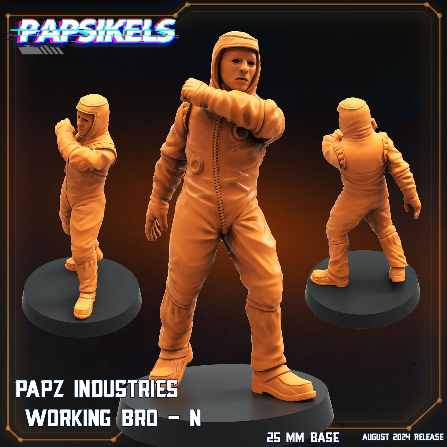 Working Bros Collection 3 -  Resin Miniature - Tabletop  miniature - Fantasy Miniature - 32mm - D&D -  Sci-fi Miniature- Papsikel