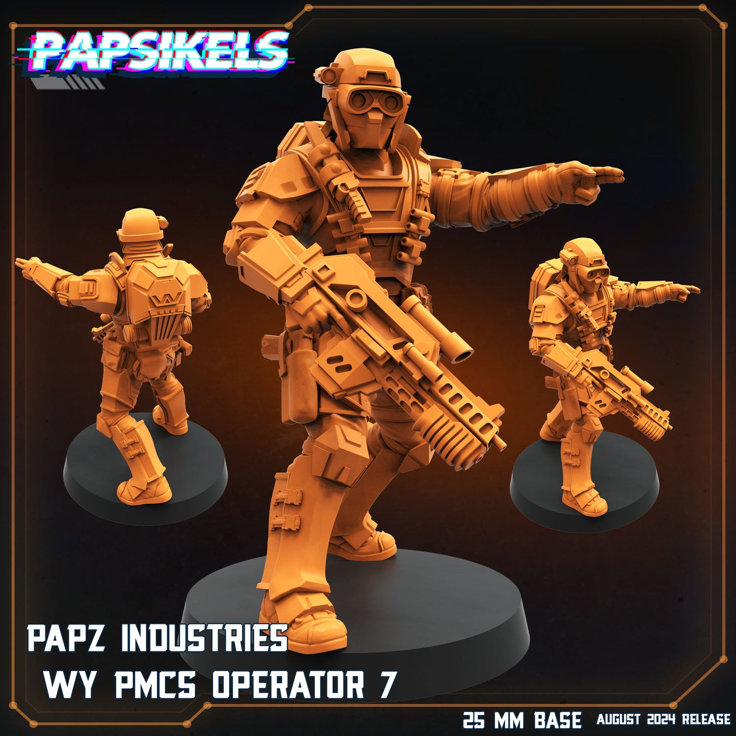 Papsikel august 2024 Scifi  -  Resin Miniature - Tabletop  miniature - Fantasy Miniature - 32mm - D&D -  Sci-fi Miniature - Papsikel