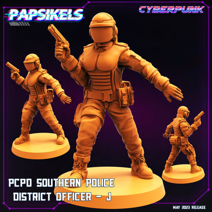 PCPD Police Officer -  Resin Miniature - Tabletop  miniature - Fantasy Miniature - 32mm - D&D -  Sci-fi Miniature - Papsikel