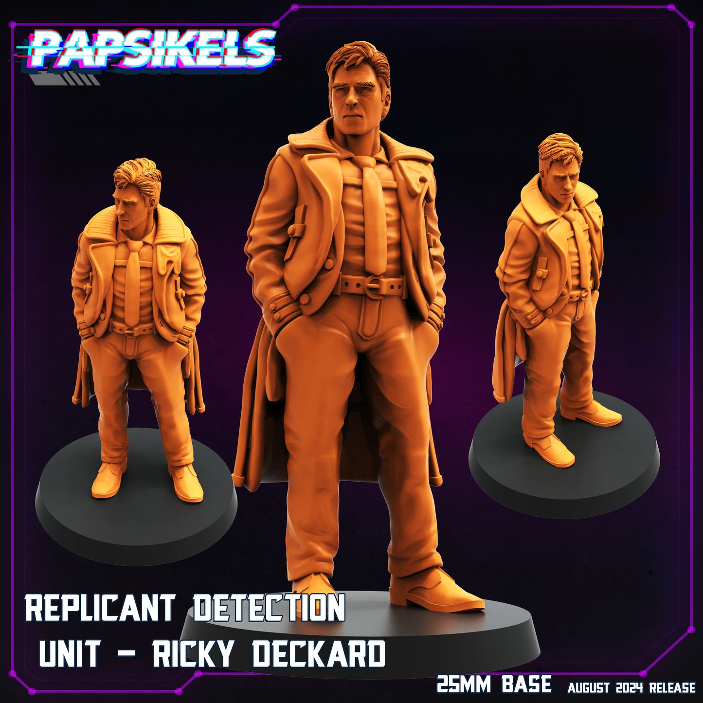 Papsikel august 2024 Cyberpunk  -  Resin Miniature - Tabletop  miniature - Fantasy Miniature - 32mm - D&D -  Sci-fi Miniature - Papsikel