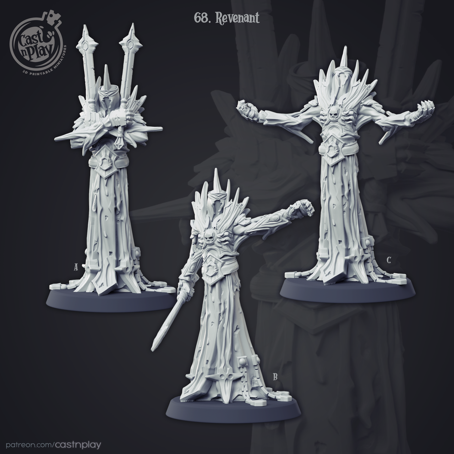 Cast April 1 Release   -  Resin Miniature - Tabletop  miniature - Fantasy Miniature - 32mm - D&D -  Sci-fi Miniature