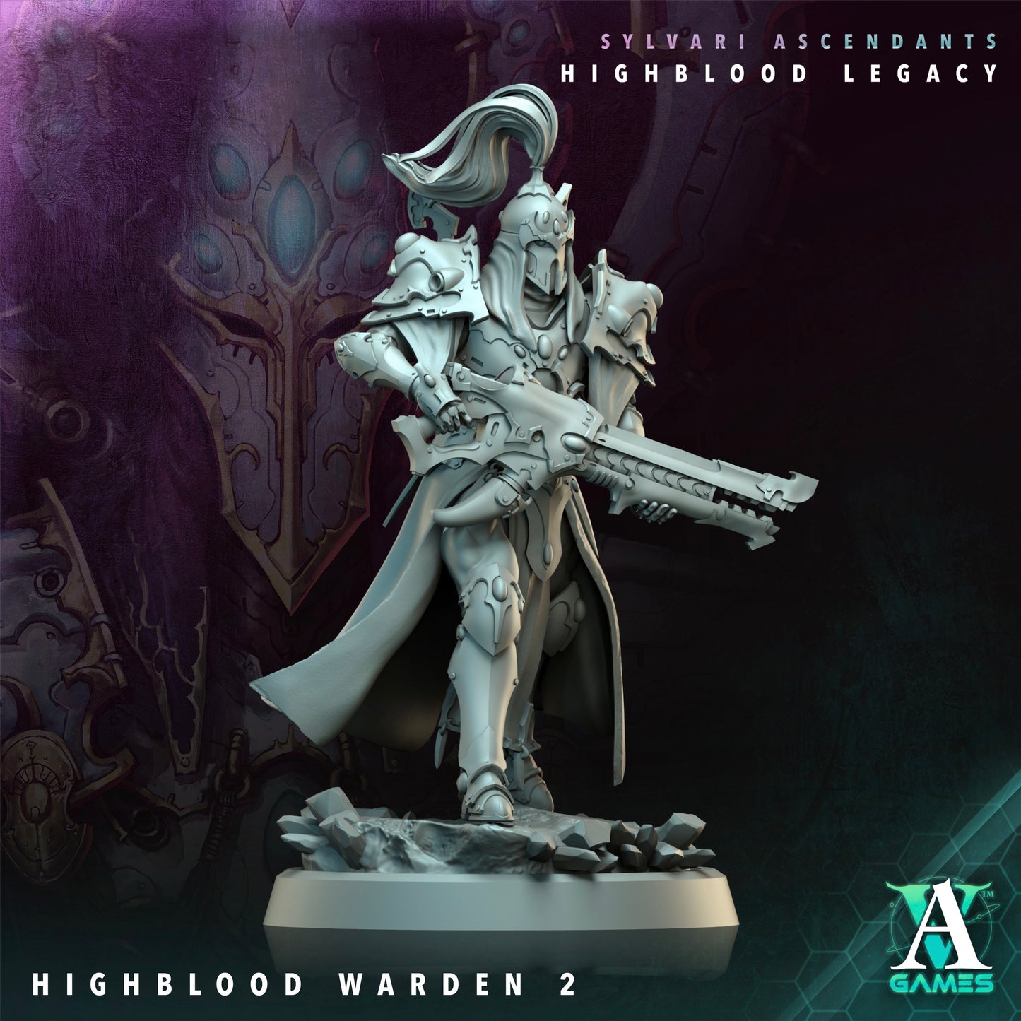 Highblood Warden - 3D Printed Miniature - Fantasy Miniature -Tabletop  Miniature - Tabletop Miniature - D&D -