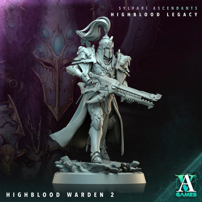 Highblood Warden - 3D Printed Miniature - Fantasy Miniature -Tabletop  Miniature - Tabletop Miniature - D&D -
