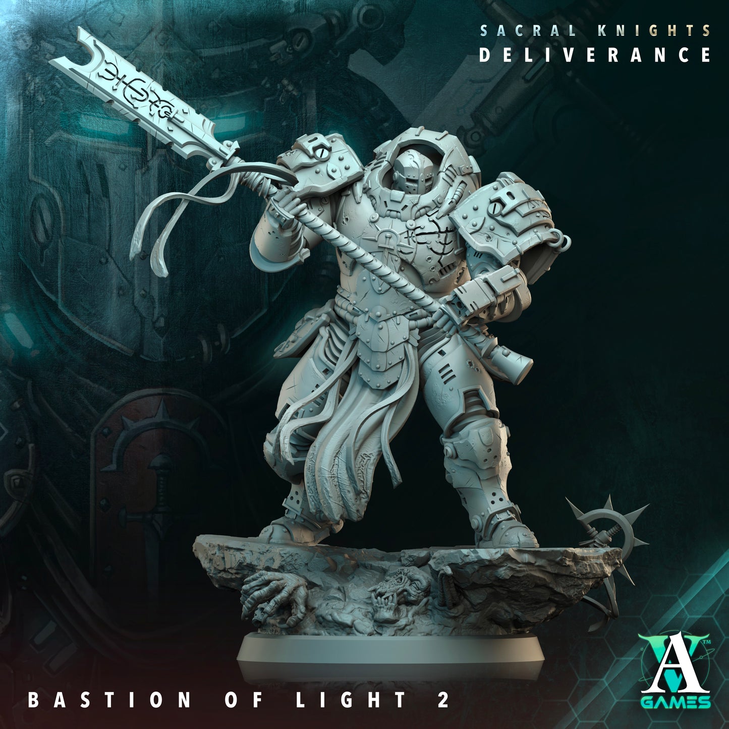 Bastion of Light - 3D Printed Miniature - Fantasy Miniature -Tabletop  Miniature - Tabletop Miniature - D&D