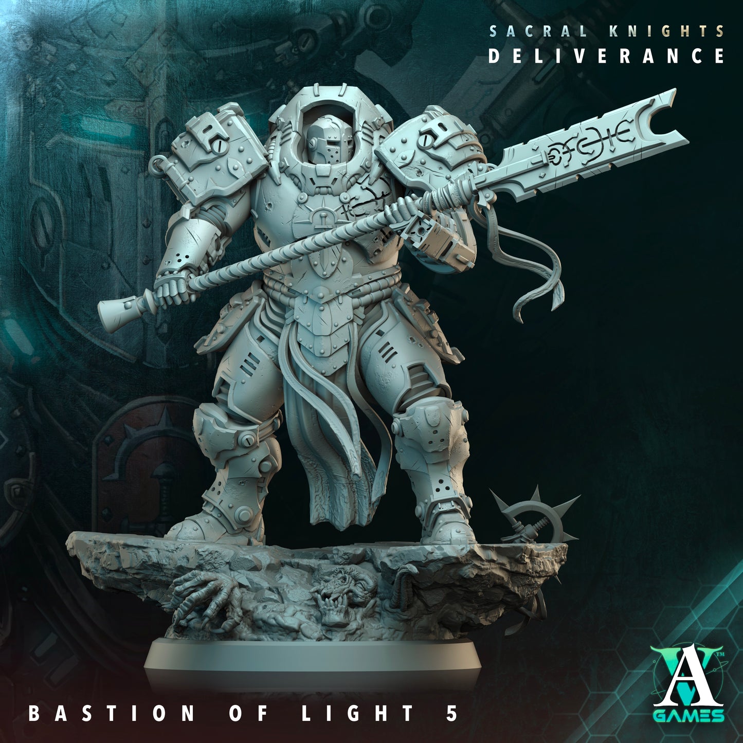 Bastion of Light - 3D Printed Miniature - Fantasy Miniature -Tabletop  Miniature - Tabletop Miniature - D&D