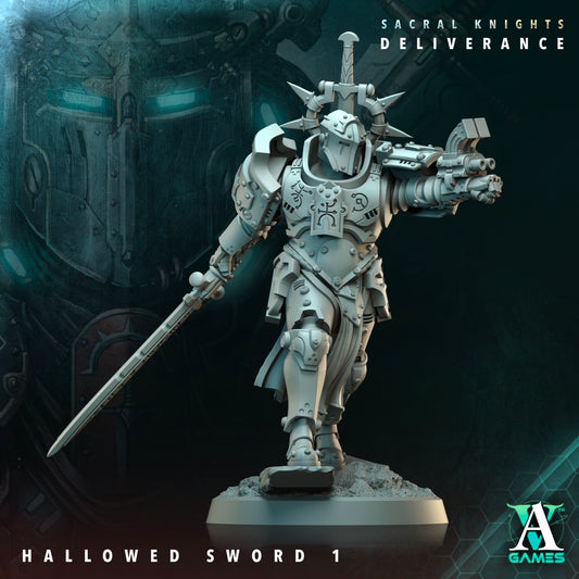 Hallowed Swords - 3D Printed Miniature - Fantasy Miniature -Tabletop  Miniature - Tabletop Miniature - D&D (Copy) (Copy)