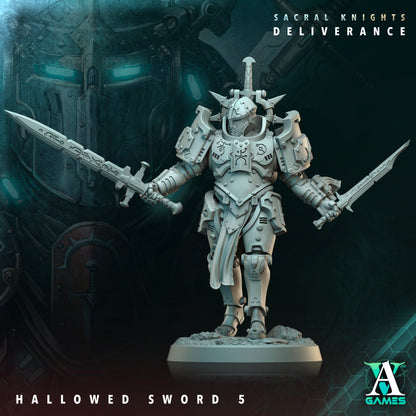 Hallowed Swords - 3D Printed Miniature - Fantasy Miniature -Tabletop  Miniature - Tabletop Miniature - D&D (Copy) (Copy)