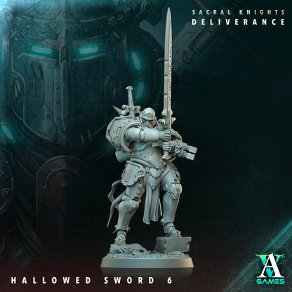 Hallowed Swords - 3D Printed Miniature - Fantasy Miniature -Tabletop  Miniature - Tabletop Miniature - D&D (Copy) (Copy)