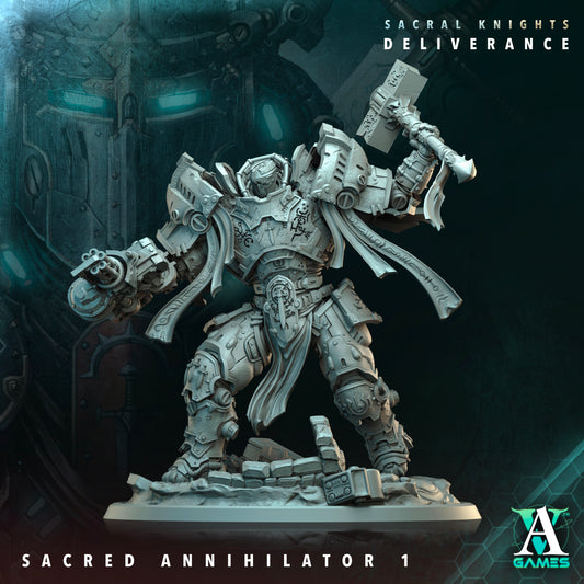 Sacred Annihilator - 3D Printed Miniature - Fantasy Miniature -Tabletop  Miniature - Tabletop Miniature - D&D (Copy)