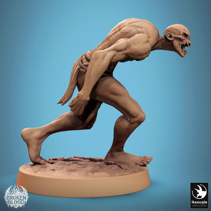Ghoul Savage 1 -  Resin Miniature - Tabletop  miniature - Fantasy Miniature - 32mm - D&D -  Sci-fi Miniature - Papsikel