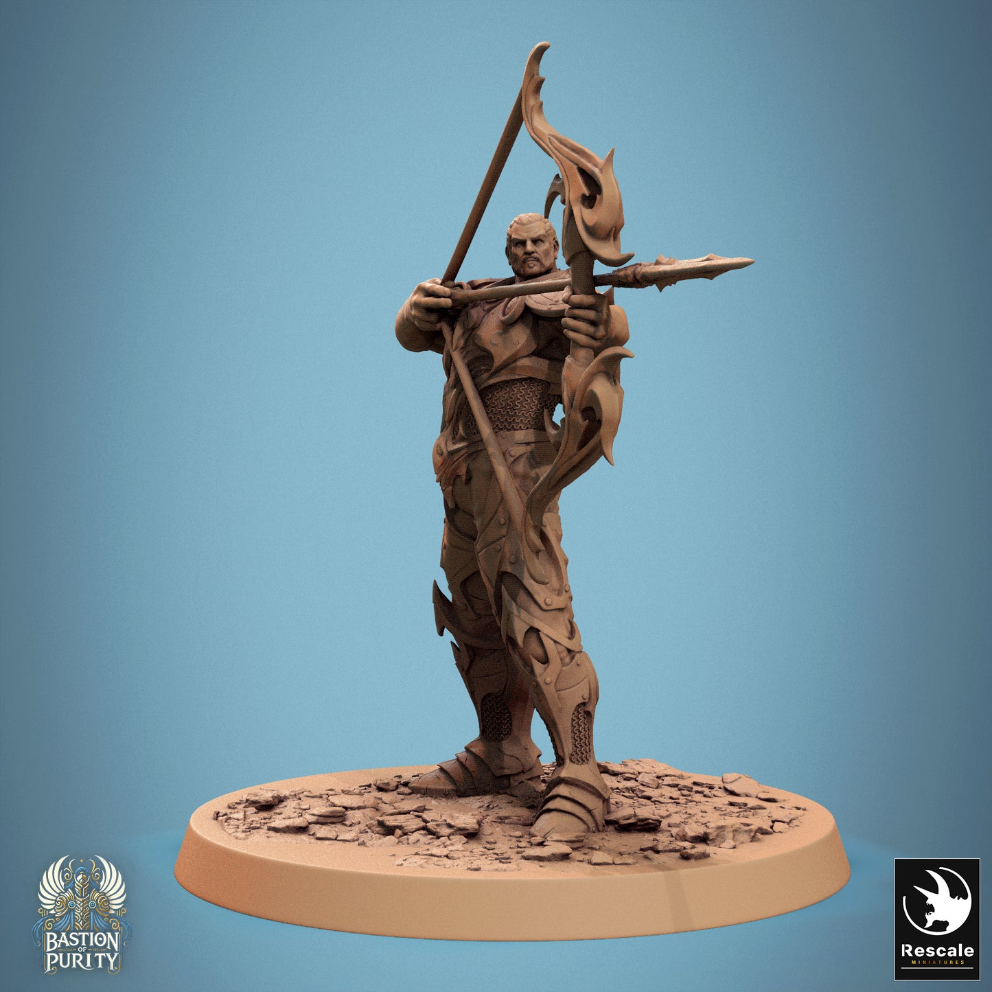 Sentinel Of Aetherium -  Resin Miniature - Tabletop  miniature - Fantasy Miniature - 32mm - D&D -  Sci-fi Miniature - rescale