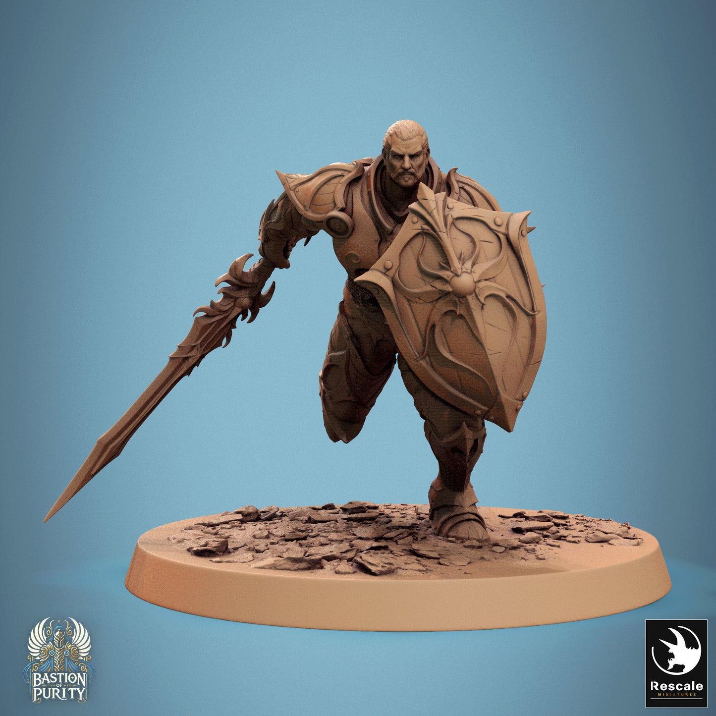 Sentinel Of Aetherium -  Resin Miniature - Tabletop  miniature - Fantasy Miniature - 32mm - D&D -  Sci-fi Miniature - rescale