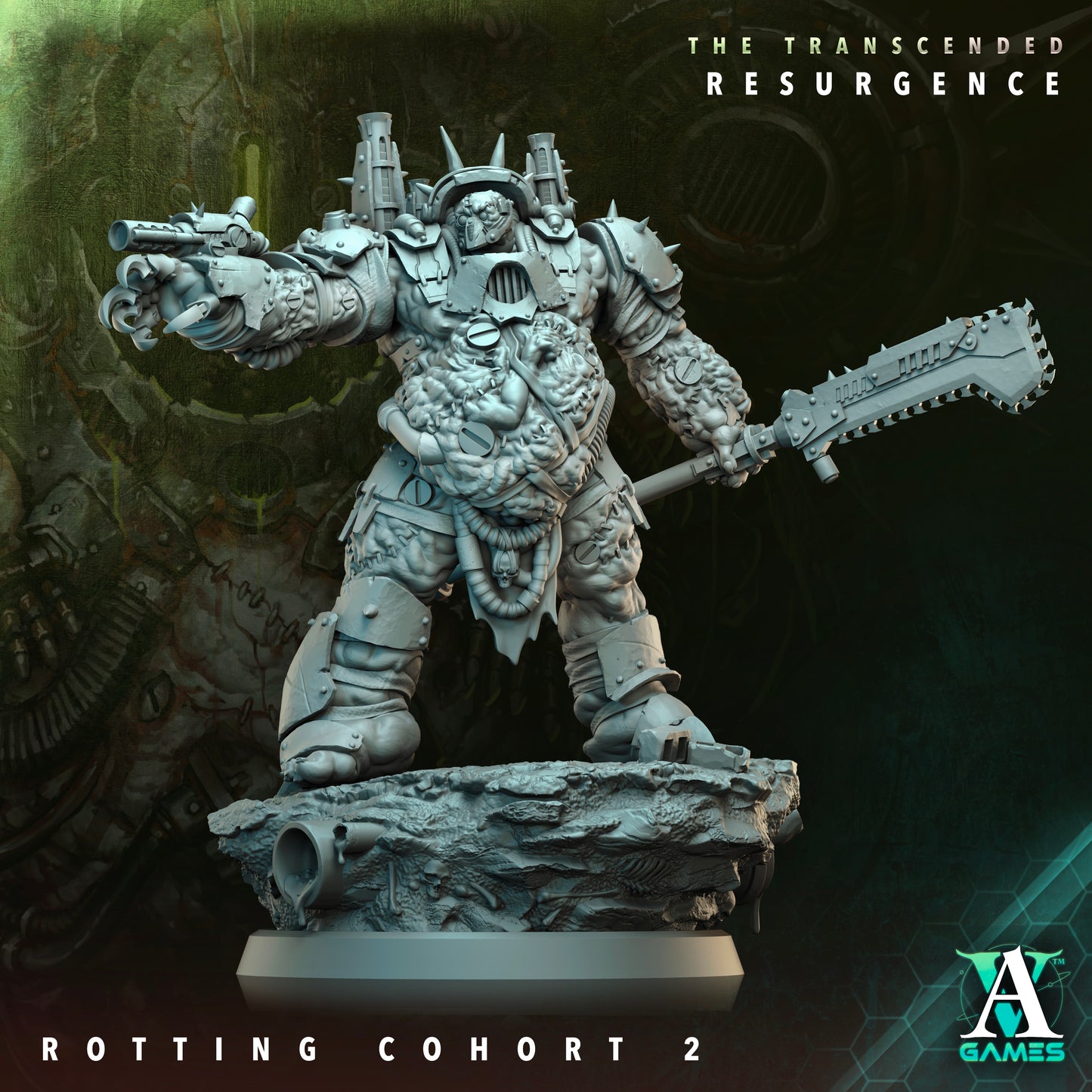 Rotting Cohort - 3D Printed Miniature - Fantasy Miniature -Tabletop  Miniature - Tabletop Miniature - D&D