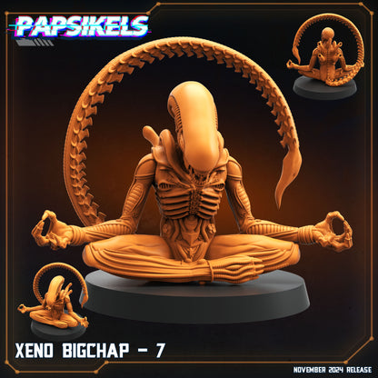 Xeno Bigchap  -  Resin Miniature - Tabletop  miniature - Fantasy Miniature - 32mm - D&D -  Sci-fi Miniature - Papsikel