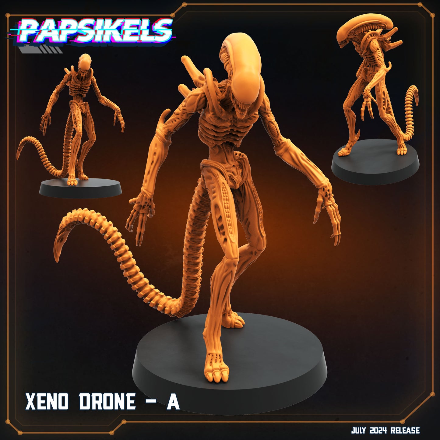 Papsikel SCI-FI July Realease   -  Resin Miniature - Tabletop  miniature - Fantasy Miniature - 32mm - D&D -  Sci-fi Miniature - Papsikel