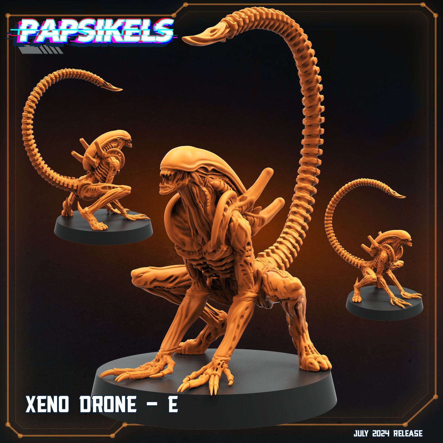 Papsikel SCI-FI July Realease   -  Resin Miniature - Tabletop  miniature - Fantasy Miniature - 32mm - D&D -  Sci-fi Miniature - Papsikel