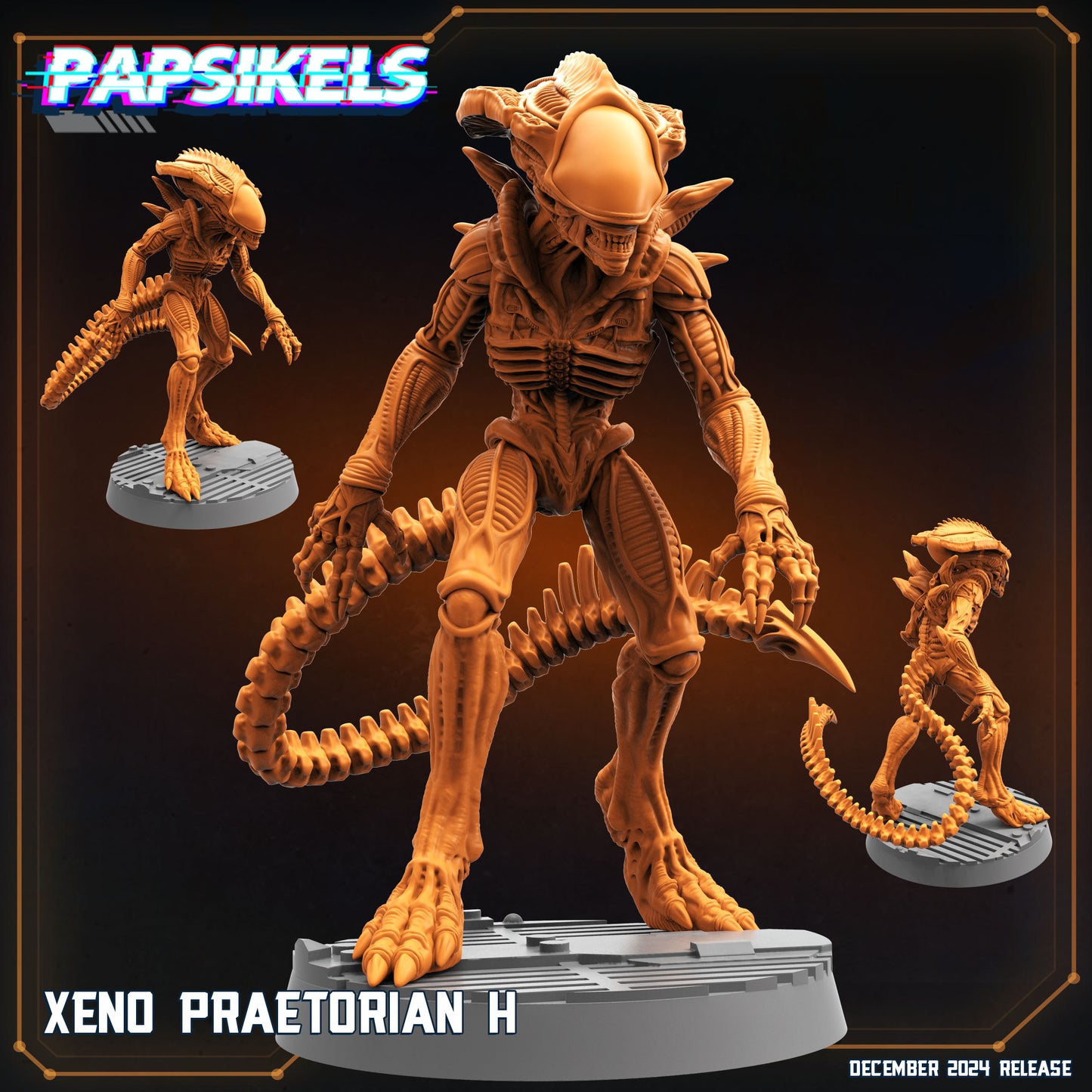 Xeno Pretorians -  Resin Miniature - Tabletop  miniature - Fantasy Miniature - 32mm - D&D -  Sci-fi Miniature- Papsikel